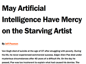 May Artificial Intelligence Have Mercy on the Starving Artist